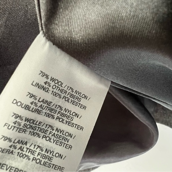 J. Crew Gray Hooded Melton Italian Wool Toggle & Zip Duffle Coat Size 2 - Picture 8 of 10